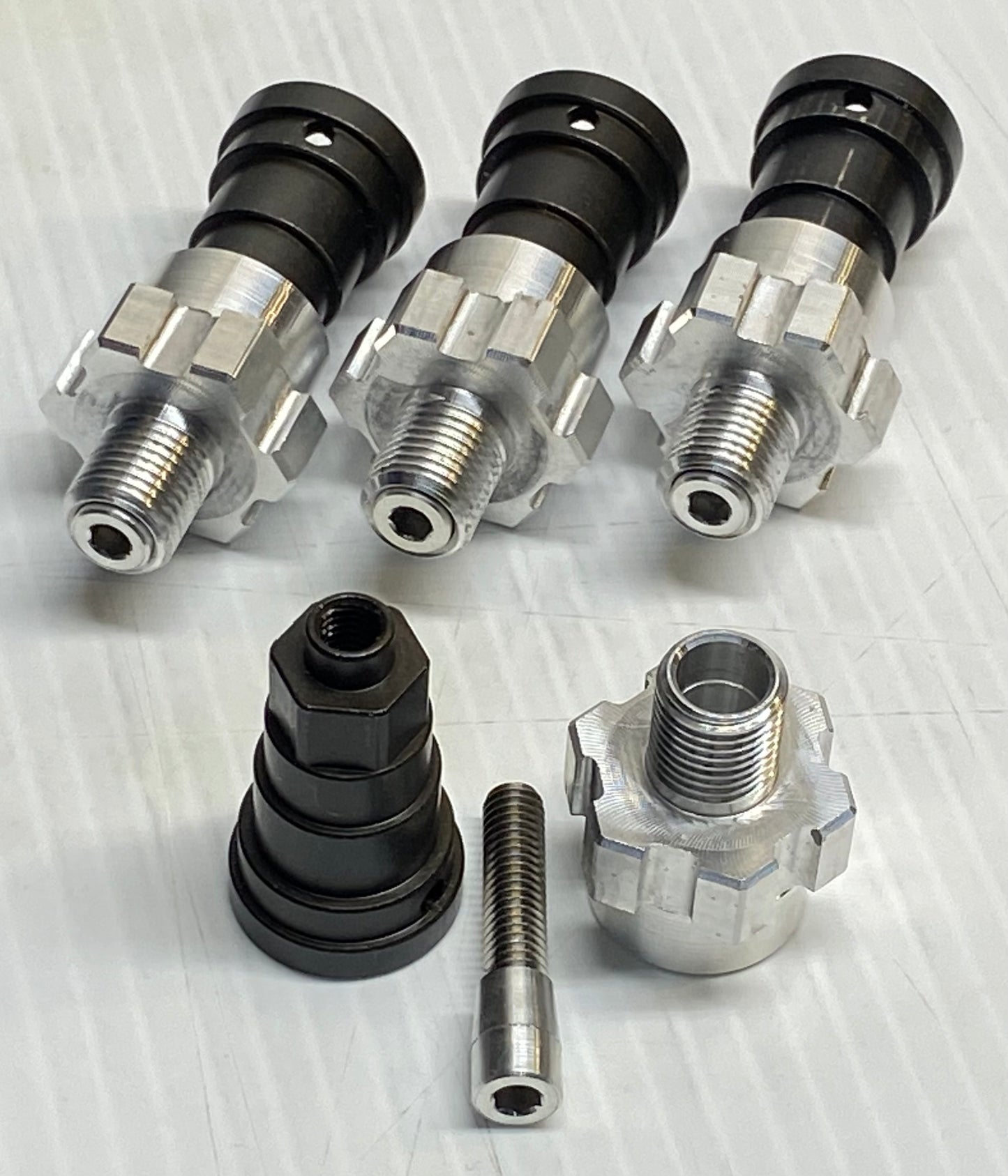 Steel Stub Axle with 24 mm wheel hex